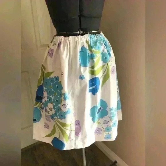 HANDMADE UPCYCLED BIG FLOWER SKIRT BEST FITS L-XL - Picture 4 of 4